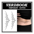 VERDBOOK Waterproof Temporary Tattoos - 2 Sheet Kit, 7-15 Days