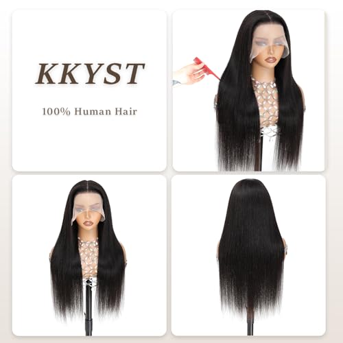 30 Inch Straight Human Hair Lace Front Wig 13x6 HD 200% Density