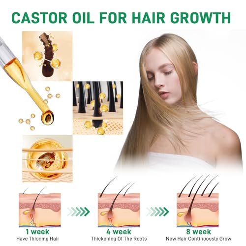 CRISTALBOX Organic Jamaican Black Castor Oil – 3 Pack 100% Pure for Hair, Skin & Nails