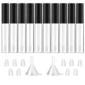 Empty Lip Gloss Tubes 10ml, Set of 10 with Funnels