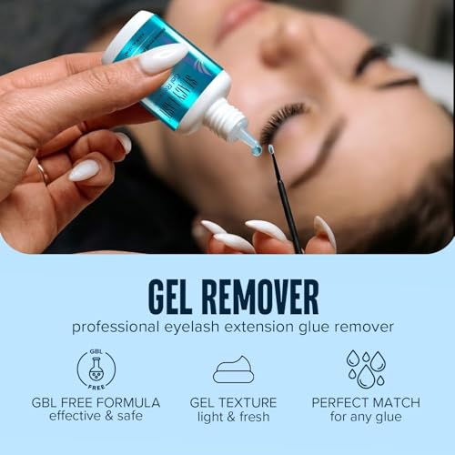Eyelash Extension Remover Gel - Fast Dissolution Lash Glue Remover for Lash Extensions - 0.51 Fl Oz