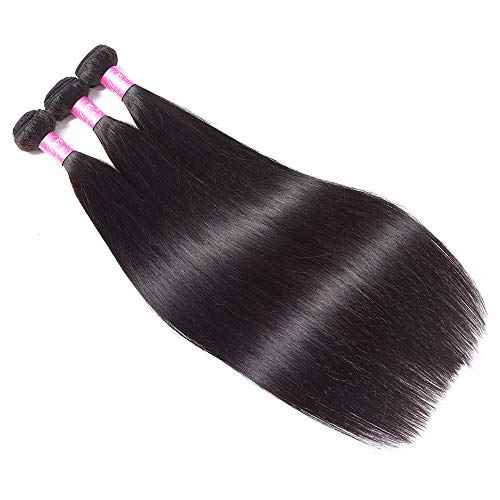 FQ Peruvian Straight Human Hair 1 Bundle 30 inch Unprocessed Virgin 10A Human Hair Bundles Double Weft Straight Human Hair Extensions Weave Bundles 100g/bundle Natural Color