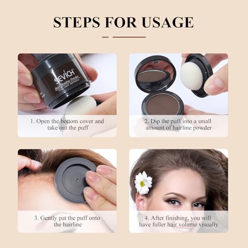 Sevich Hairline Powder Medium Brown - Hair Loss Concealer