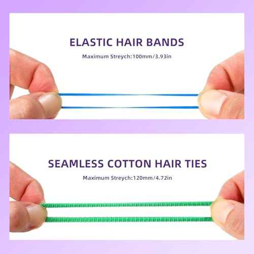 Toddlers Hair Accessories Set for Girls - Colorful Small Rubber Bands,No Damage Elastic Hair Ties and Topsy Tail Tools