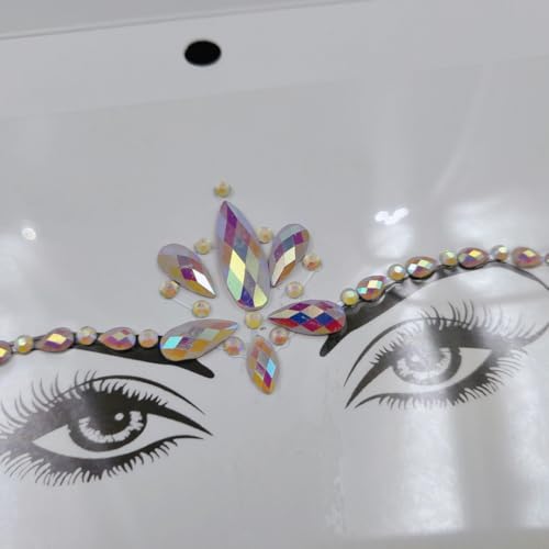 Glow in the Dark Face Jewels Rhinestone Stickers
