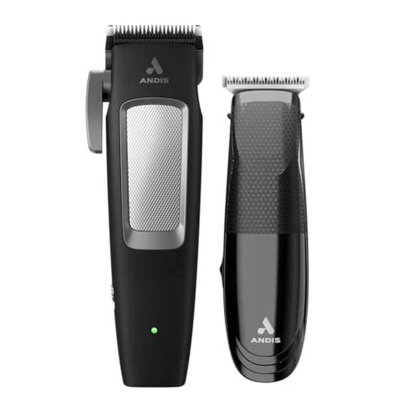 Andis Cordless Hair Clipper & T-Blade Trimmer Combo Set - 23-Piece Kit