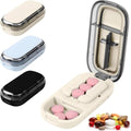 Adjustable Pill Cutter Splitter for Accurate Dosage - White