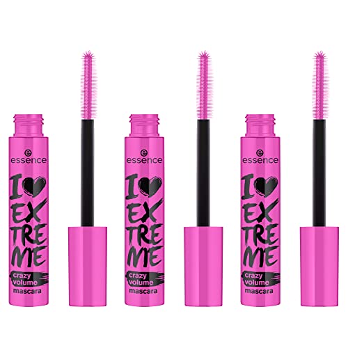 Essence I Love Extreme Crazy Volume Mascara Black - Pack of 3