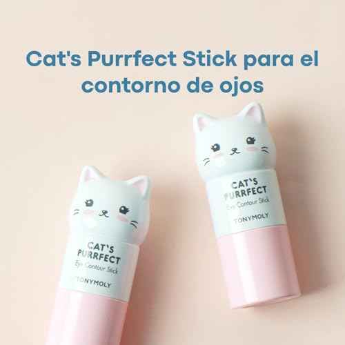 TONYMOLY Cat¡¯s Purrfect Eye Contour Stick ? Under Eye Primer & Illuminator for Dark Circles, Puffy Tired Eyes ? Pearlescent Brightening, 9g