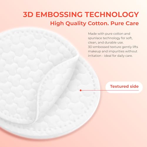 CALLA BEAUTY 700 Count Cotton Pads Bundle - 3D Rounds & Soft Pads