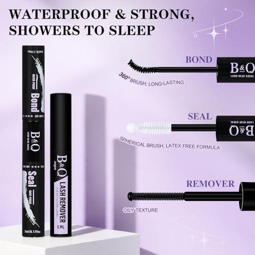 B&Q Flora Lash Clusters Kit 156PCS D-Curl Wet Look
