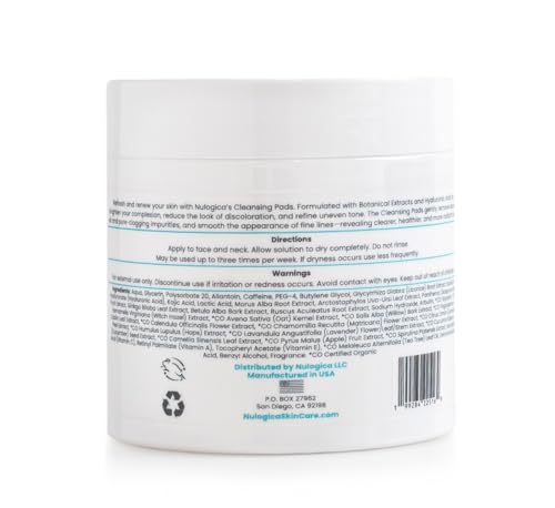 Nulogica Facial Cleansing Pads - All Skin Types, Vegan