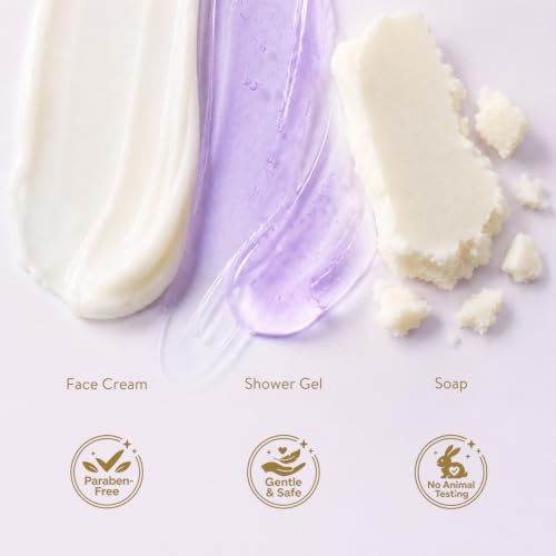 Lavender Spa Gift Set for Women - 6-Piece Bath Kit