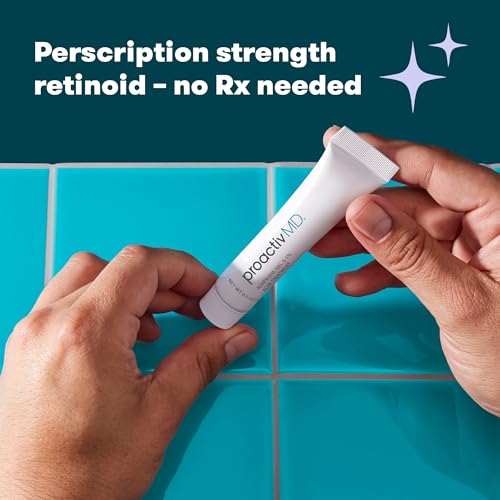ProactivMD Adapalene Gel Acne Treatment, Paraben Free, Prescription Strength Retinoid For Face and Body Acne, .1% Solution, 0.5 Oz