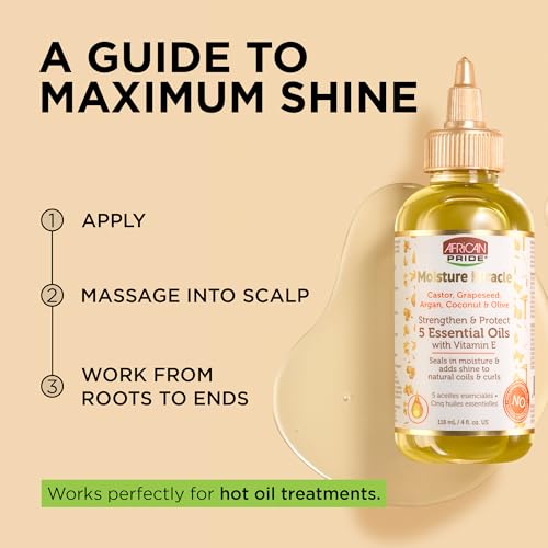 African Pride Moisture Miracle 5 Essential Hair Oils - 4 oz