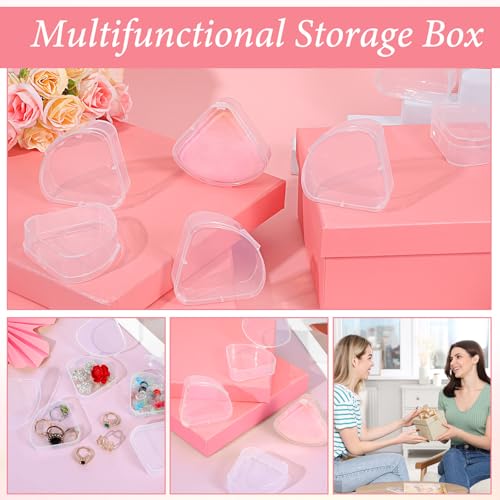 Triangle Makeup Puff Case - 12 Pack Portable Powder Holder