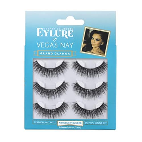 Eylure Vegas Nay False Eyelashes, Reusable, Adhesive Included, 1 Pair, Cruelty Free