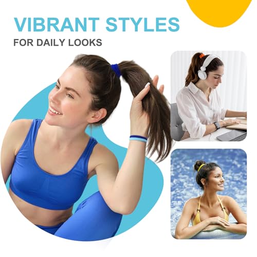 Seamless Hair Ties Ponytail Holder No Crease 10 Color Set