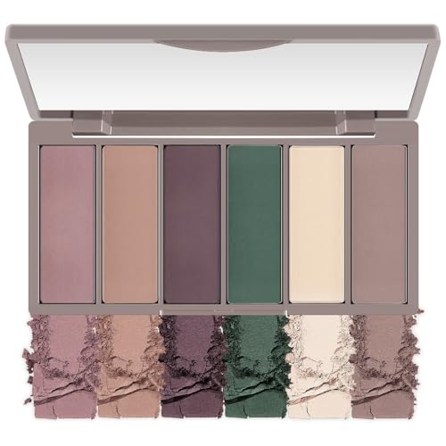 BINGBRUSH 6-Color Eyeshadow Palette, Waterproof Matte & Shimmer