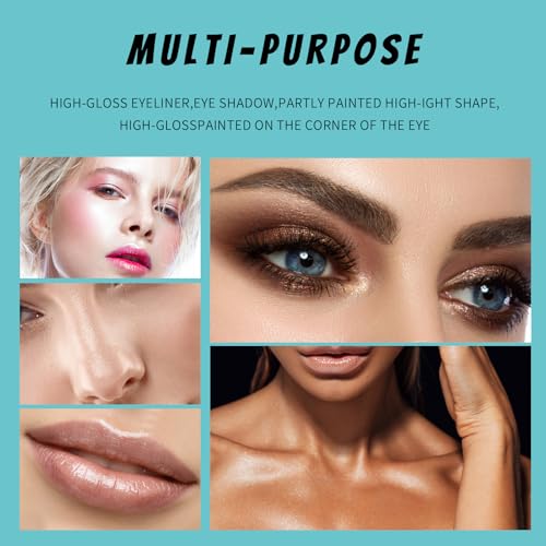 LaMu'S Eyeshadow Stick Waterproof Glitter Highlighter 2 Pack