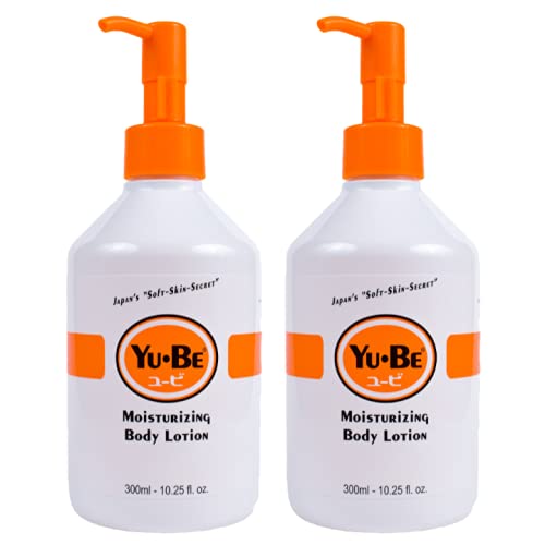 Yu-Be Body Lotion for Dry, Sensitive Skin ? Non-Greasy, Fast-Absorbing Hand & Body Moisturizer Pump Bottle, 10.25 fl oz (2-Pack)