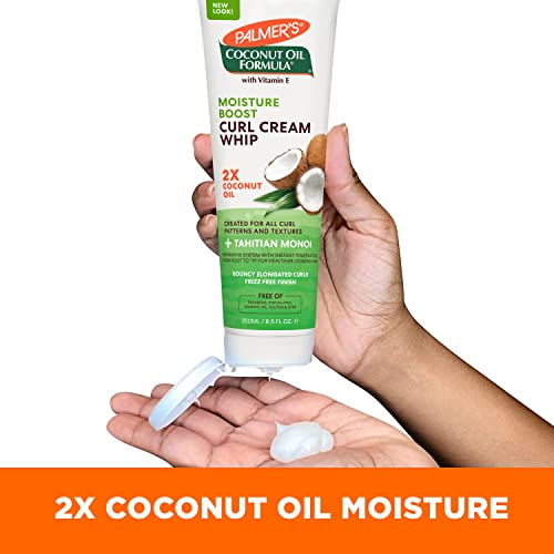 Palmer's Coconut Oil Formula Moisture Boost Curl Whip Cream, 8.5 oz. (Pack of 2)