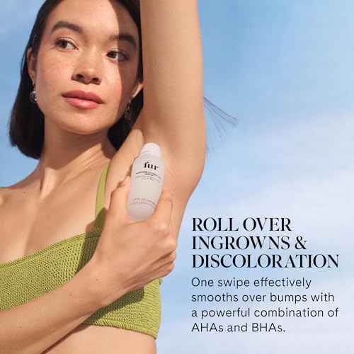 Fur Ingrown Eliminator Serum Rollerball - Powerful Ingrown Hair Treatment Serum With AHAs and BHAs to Treat and Prevent Ingrown Hairs and Bumps, Hydrates and Soothes Irritated Skin - 50 ml