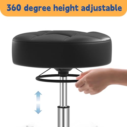 Heavy Duty Rolling Stool 400lb | Adjustable Height Salon Chair
