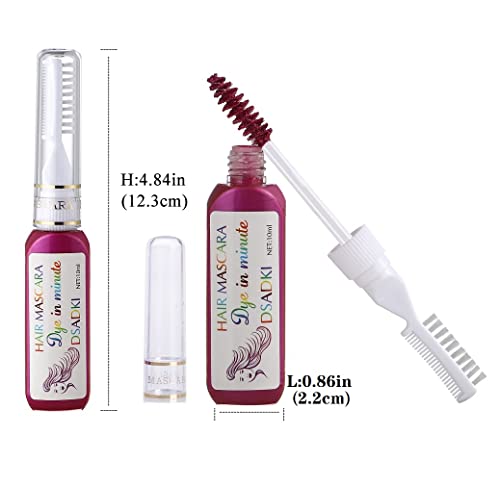DSADKI Temporary Hair Color Mascara - Washable Non-Toxic Dye Stick (Gold)