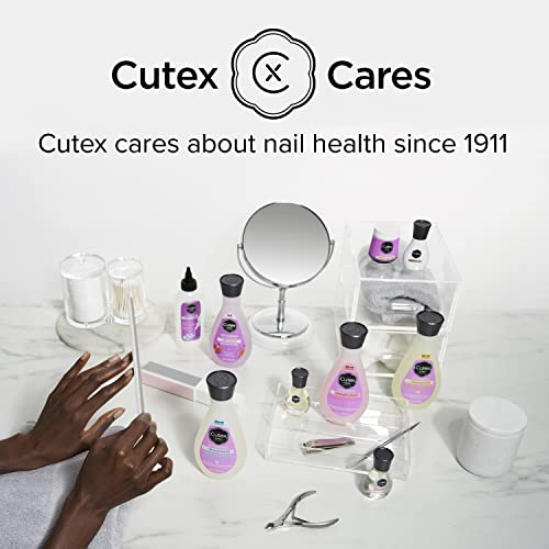 Nail Polish Remover by Cutex, Nourishing Nail Care, Leaves Nails Looking Healthy, Contains Vitamins E & Apricot Oil, 6.76 Fl Oz (Pack of 2)