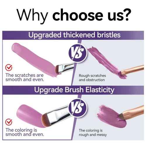 French Tip & Nail Cleaning Brush - Dual Function Gel Polish Clean Up Tool with Custom Firm Bristles for Professional Manicure (F18)