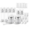 Bubimon Airless Pump Jars 18 Pack BPA Free Leak Proof