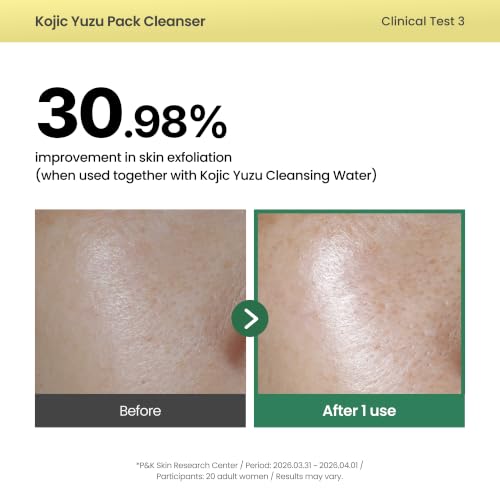 AXIS-Y Kojic Yuzu Pack Cleanser - Exfoliating Face Wash & Mask