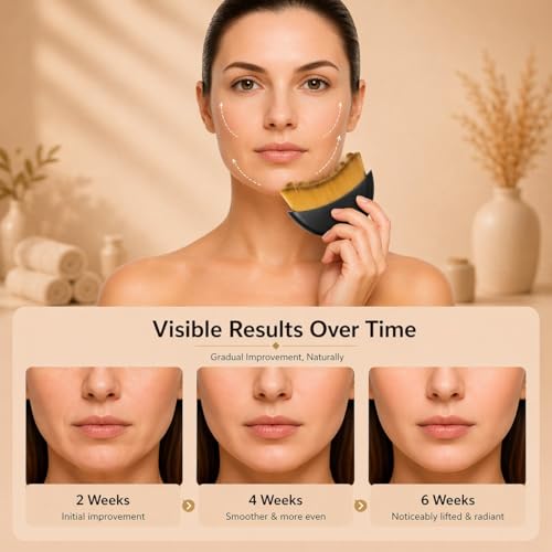 2 Pack Lymphatic Contour Face Brush Set for Sculpting & Drainage