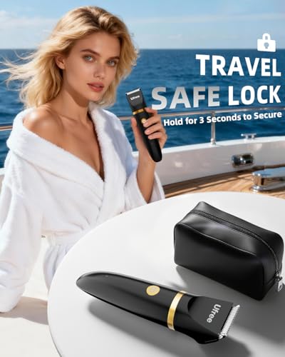 Ufree Women's Bikini Trimmer with 3 Ceramic Heads