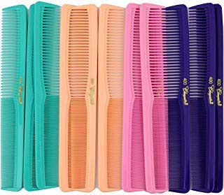7 inch All Purpose Hair Comb. Hair Cutting Combs. Barber’s & Hairstylist Combs. Fresh Mix 12 Units.