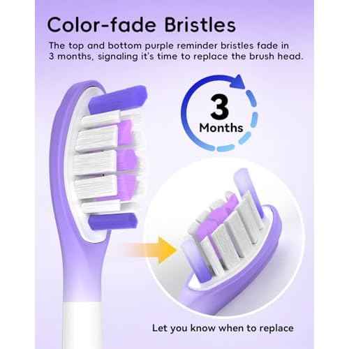 10 Pcs Replacement Toothbrush Heads for Philips Sonicare Electric Toothbrush C3 G3 W3,2/3 Series,ProtectiveClean 4100/5100/6100,ExpertClean 7500,DiamondClean 9300/9500,FlexCare,Click-On