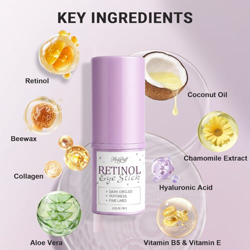 Retinol Eye Stick with Hyaluronic Acid - Anti-Aging Under Eye Treatment