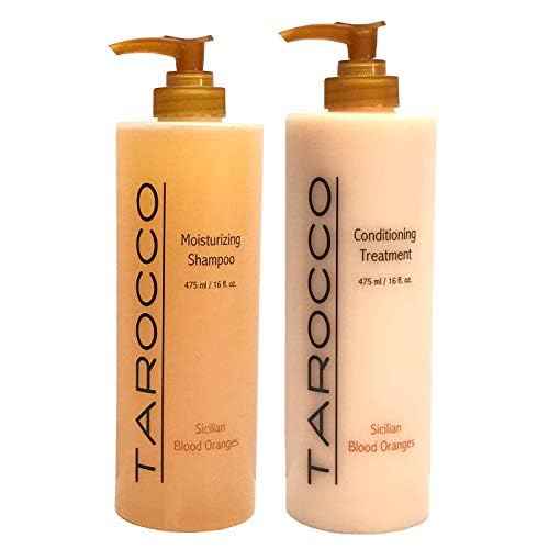 Baronessa Cali Tarocco Hair Care Set: Sicilian Blood Oranges Shampoo and Conditioner - Clean, Shiny, Manageable Hair - 16 Ounce