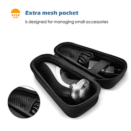 ProCase Carrying Case for Norelco Electric Shaver, Travel Carry Protective Bag for Norelco Men's Trimmer and Shaver 4500 3100 6400 9700 1150x 8900 1100, Father¡¯s Day Choice -Black