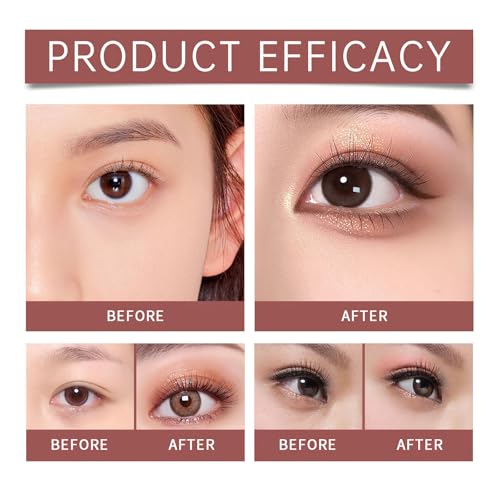 Ylapagne 6-Color Waterproof Eyeshadow Stick Set - Brown Variants, Portable Double-Ended Gradient Makeup Pen