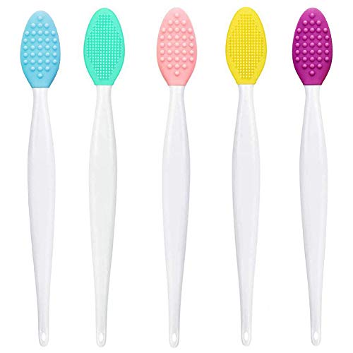 Facial Cleansing & Lip Scrub Brush Set - Silicone Face Mask & Lip Exfoliator
