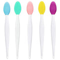 Facial Cleansing & Lip Scrub Brush Set - Silicone Face Mask & Lip Exfoliator
