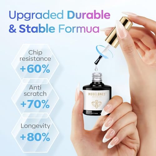 Modelones 15ml No Wipe Gel Top Coat - High Gloss Nail Polish