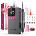Halmai Professional Electric Nail Drill Kit - 40000RPM Cordless Efile