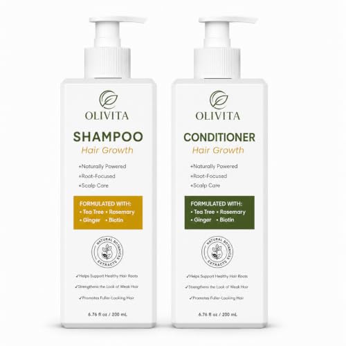 OLIVITA Biotin Shampoo & Conditioner Set for Fine Hair
