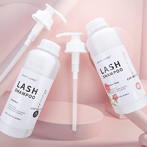 Arison Eyelash Eyelash Extension Shampoo 600ml / Eyelid Foaming Cleanser/Wash for Extensions and Natural Lashes/Paraben & Sulfate Free Safe Makeup & / Professional & Self Use (unscented)¡¦