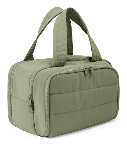 Travel Toiletry Bag for Women, Large Cosmetic Makeup Organizer with Wet-Dry Separation