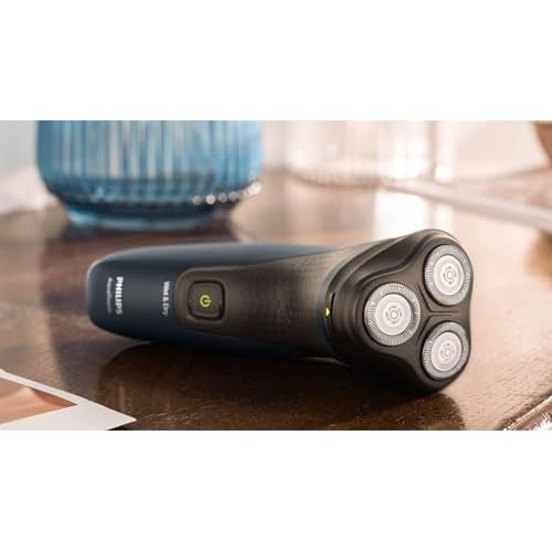 Philips Norelco Shaver Series 1000 Wet or Dry Electric Shaver, ComfortCut Blades, 3-Directional Flex Heads, One-Touch Open, 40 Minutes of Cordless Shaving from an 8-Hour Charge