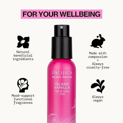 Pacifica Island Vanilla Body Mist - Alcohol-Free Perfume, 5 oz
